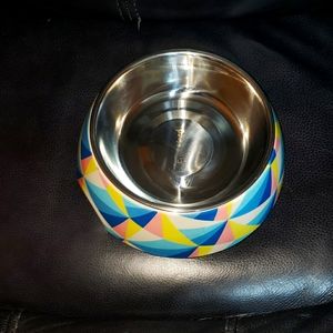 Brand new non slip large pet feeder bowl with removable stainless steel insert